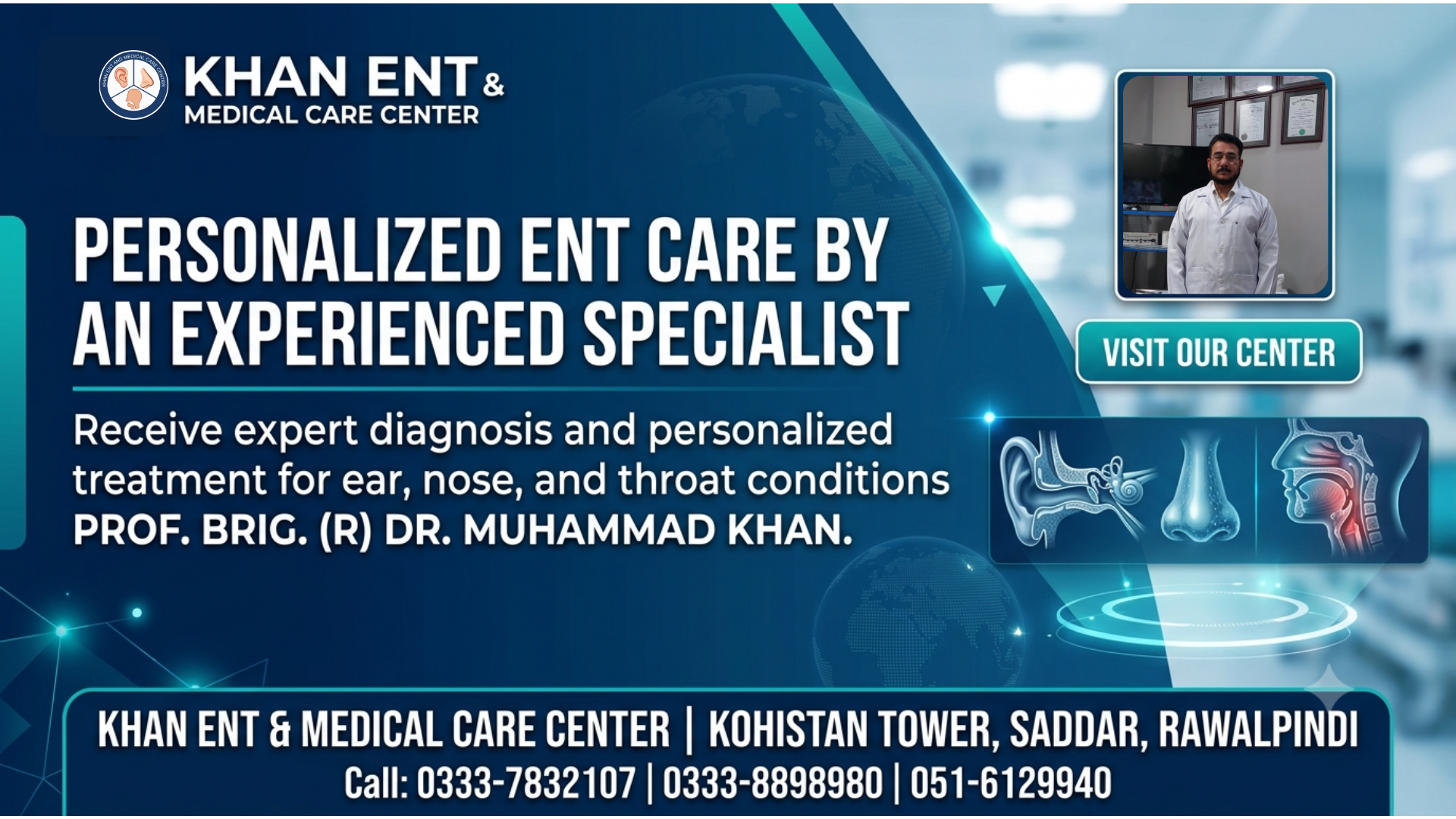 ENT Specialist in Rawalpindi Saddar – Personalized Care for Every Patient ENT Specialist in Rawalpindi Saddar - Personalized Care for Every Patient