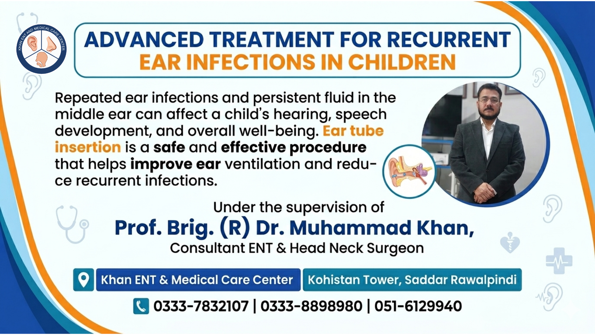 Ear Tube Insertion in Rawalpindi for Recurrent Ear Infections