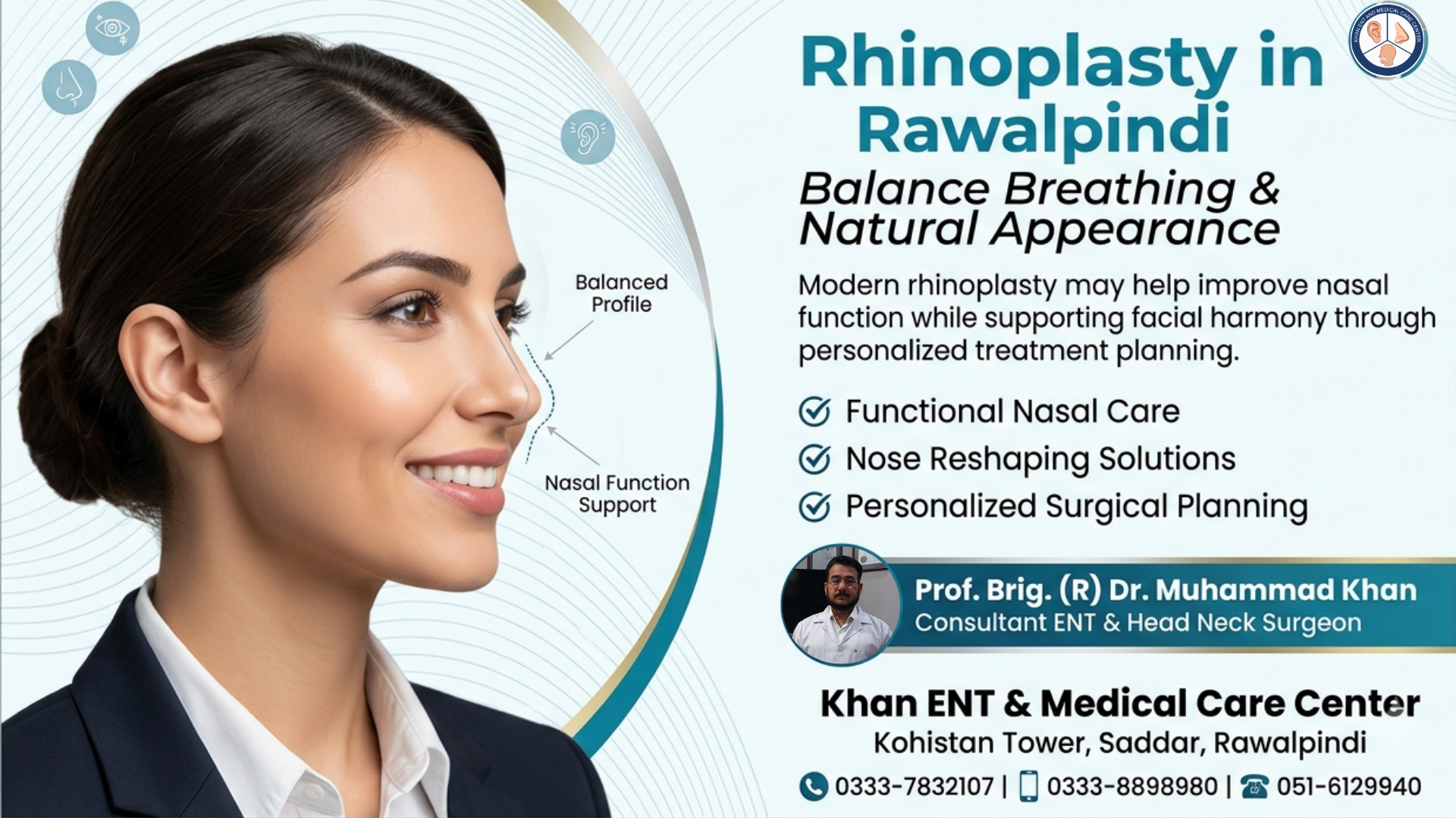 Rhinoplasty in Rawalpindi - Balancing Function and Aesthetic Excellence