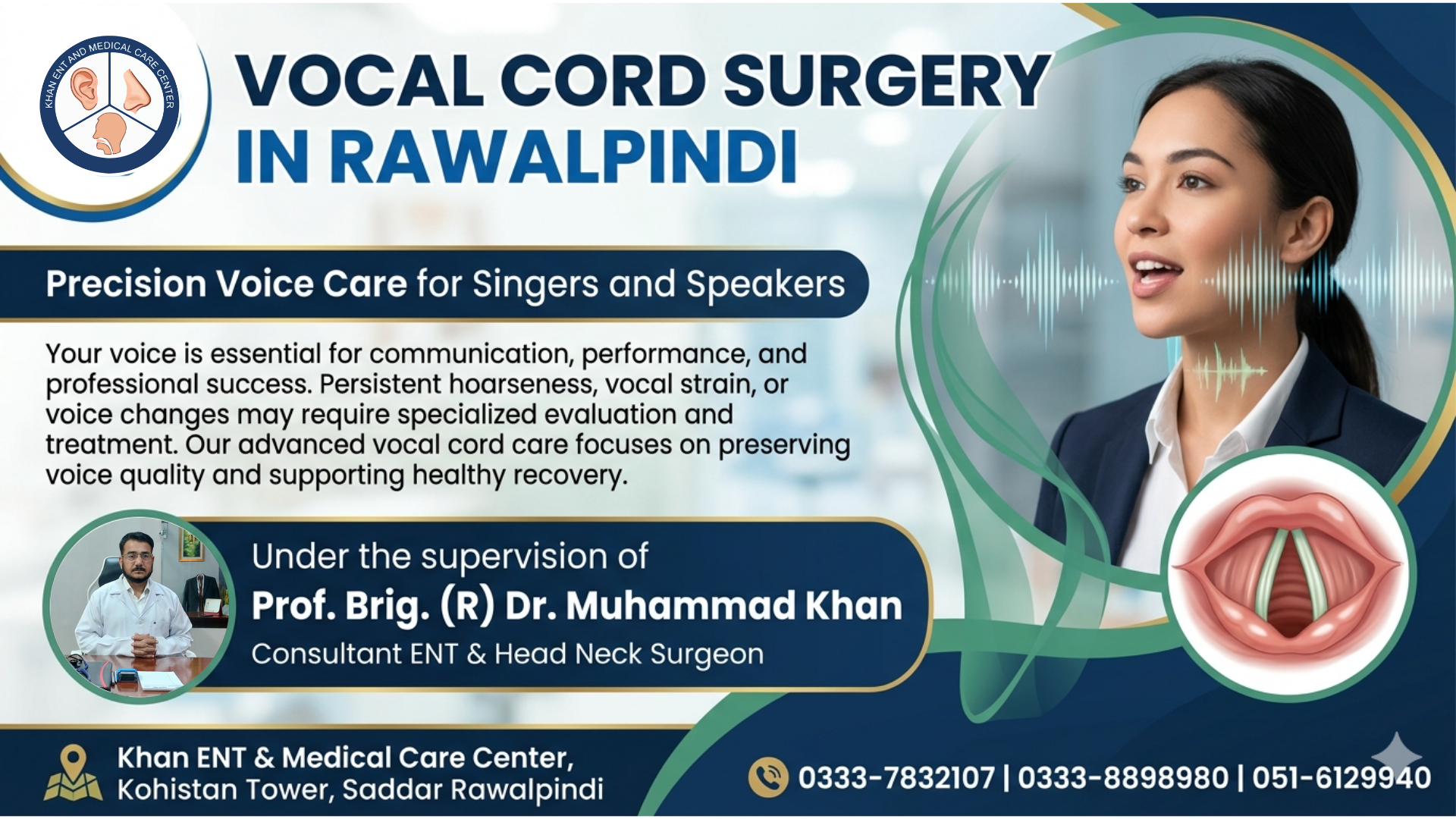 Vocal Cord Surgery in Rawalpindi - Precision Care for Professional Singers and Speakers
