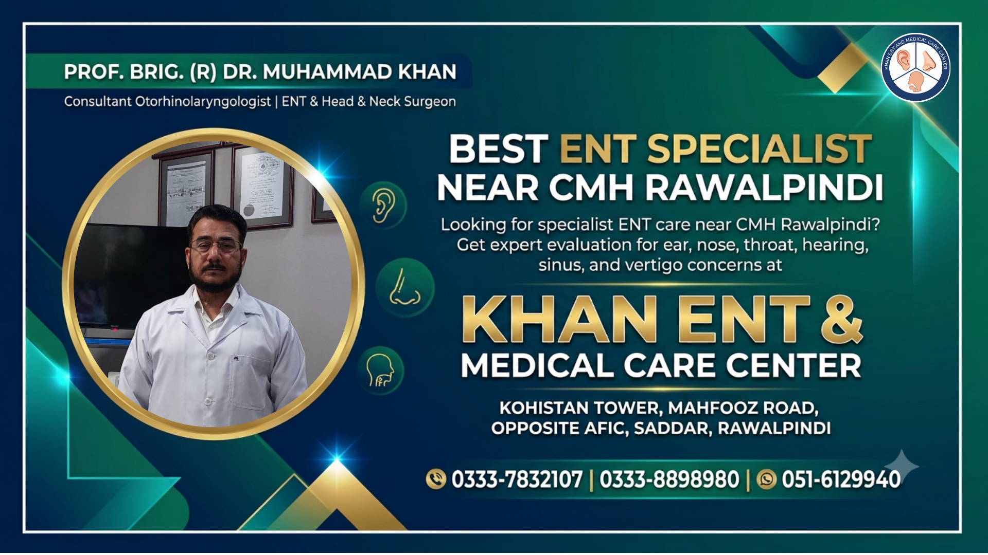 Best ENT Specialist Near CMH Rawalpindi - Private Clinic vs Hospital Care