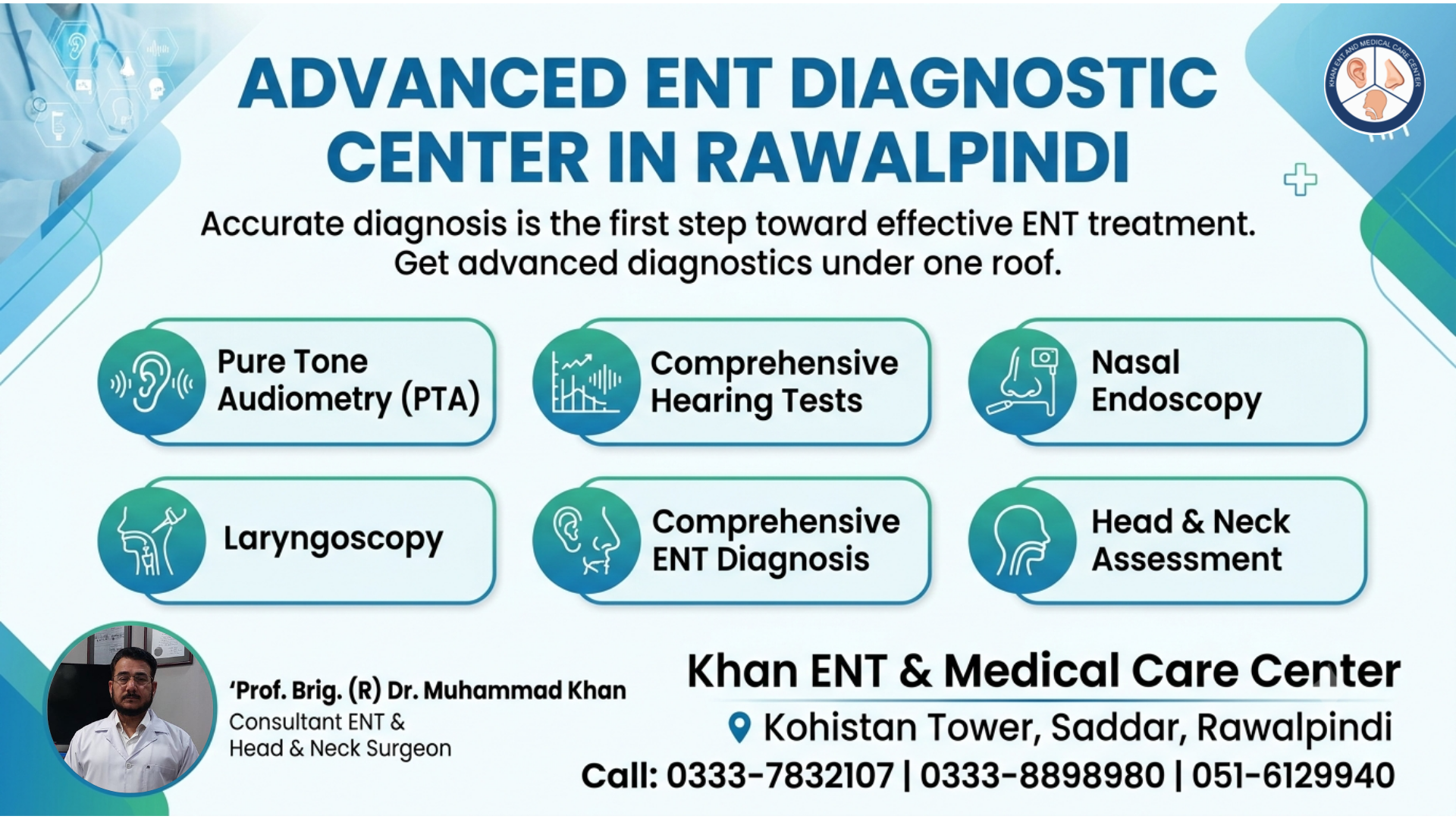 ENT Diagnostic Center Rawalpindi - Advanced PTA and Endoscopy for Accurate ENT Diagnosis