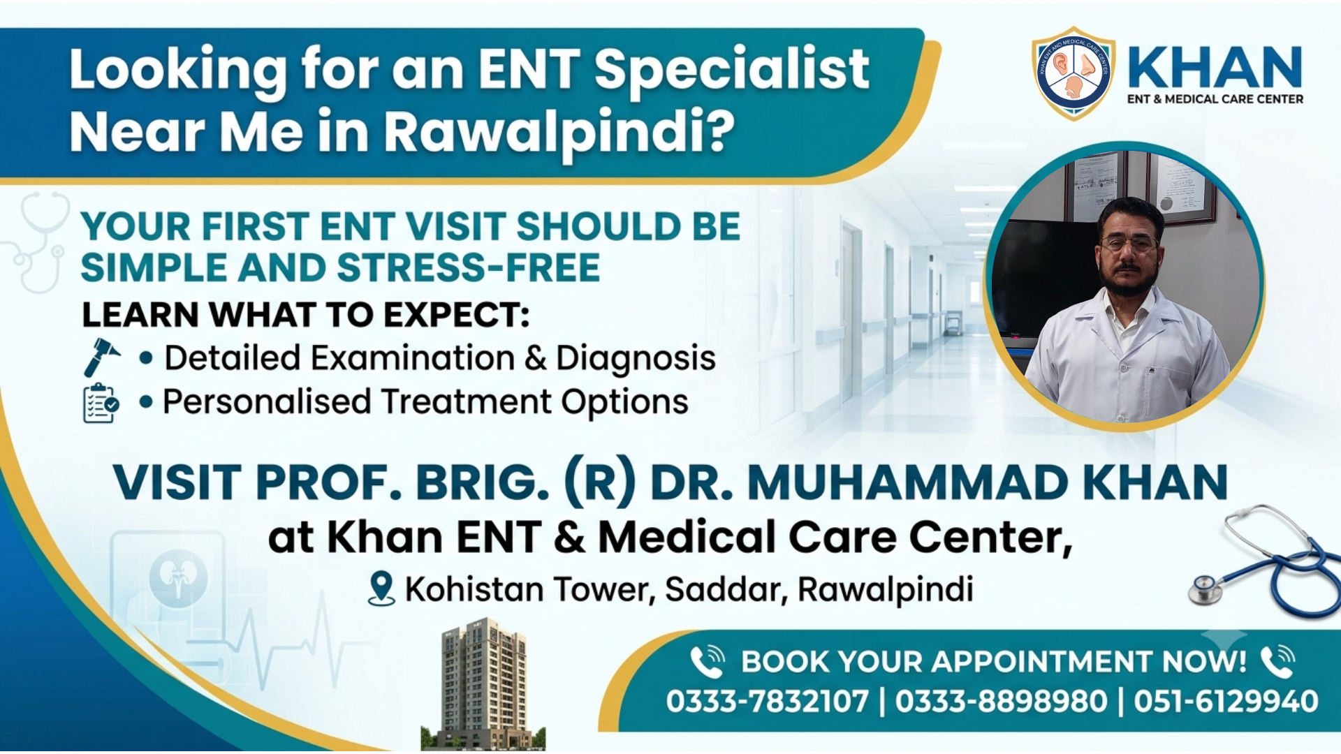 Finding an ENT Specialist Near Me in Rawalpindi – What to Expect During Your First Visit Finding an ENT Specialist Near Me in Rawalpindi - What to Expect During Your First Visit