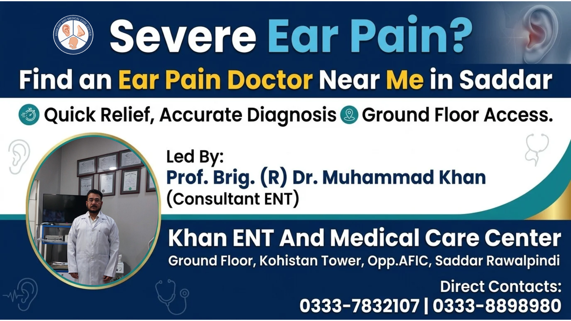 ear pain doctor near me saddar