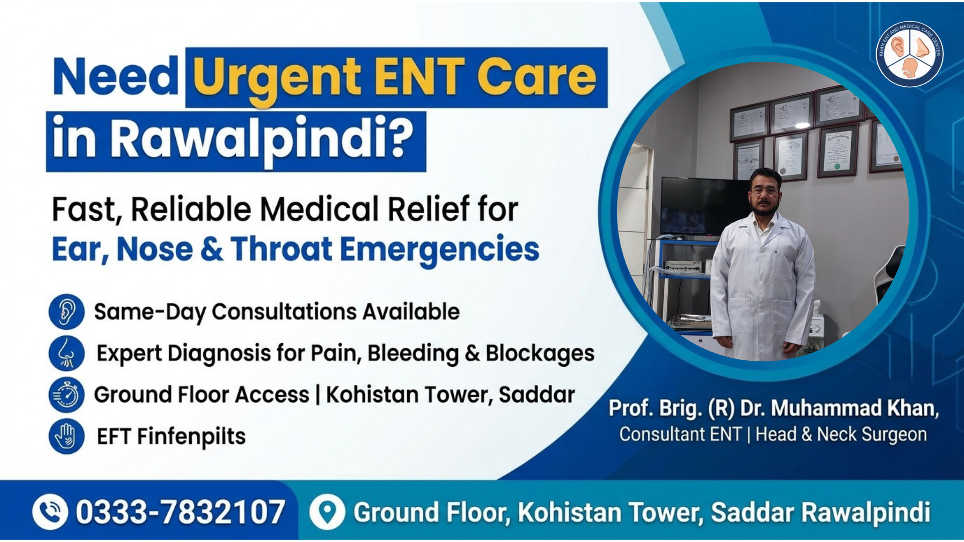 urgent ENT care in Rawalpindi